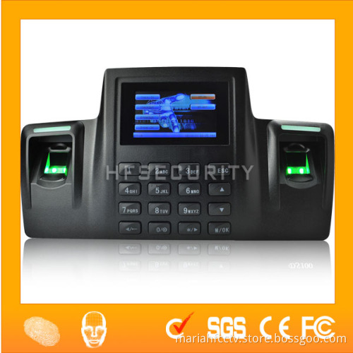 WIFI/GPRS USB-Host Double-Fingerprint Time Attendance System